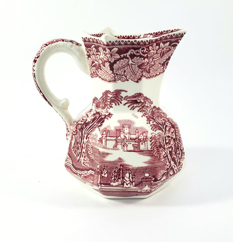 Mason's English Ironstone Red Transferware 5 1/4" Creamer Jug
