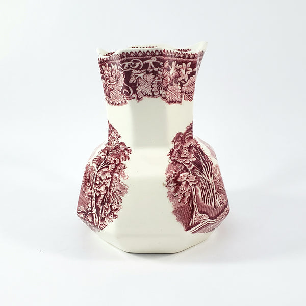 Mason's English Ironstone Red Transferware 5 1/4" Creamer Jug