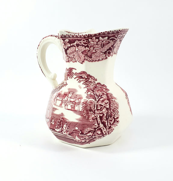 Mason's English Ironstone Red Transferware 5 1/4" Creamer Jug