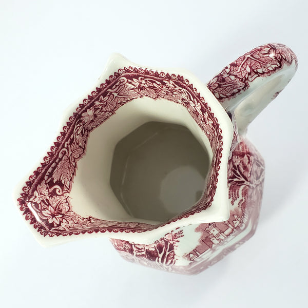 Mason's English Ironstone Red Transferware 5 1/4" Creamer Jug