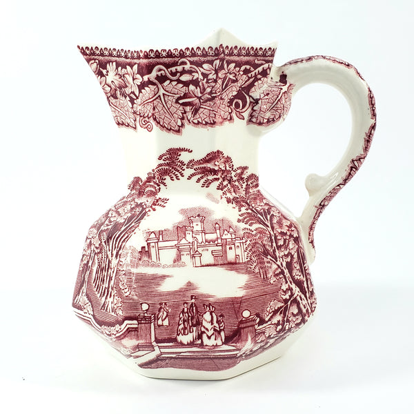 Mason's English Ironstone Red Transferware 5 1/4" Creamer Jug