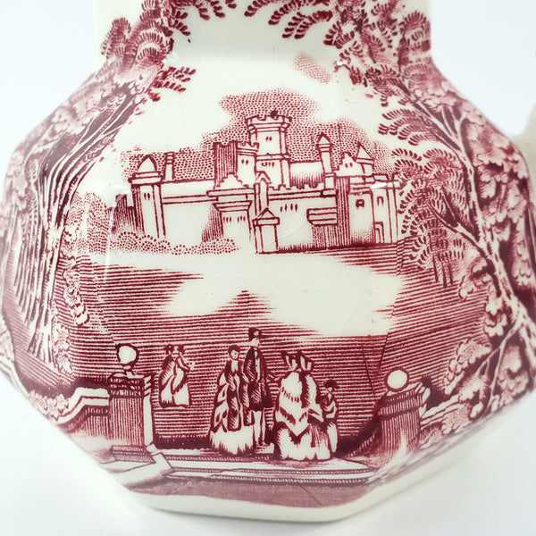 Mason's English Ironstone Red Transferware 5 1/4" Creamer Jug