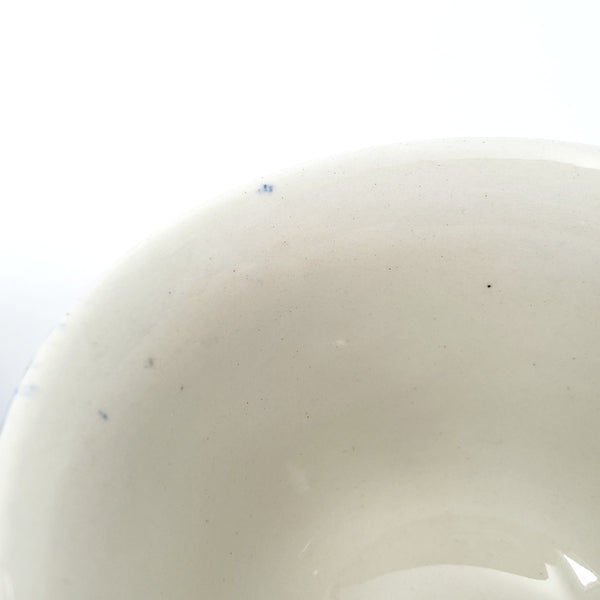 Vintage BLUE CALICO Tea Cup and Saucer Set of 2 Staffordshire England