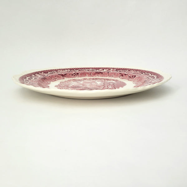Mason's Patent Ironstone Red Transferware Plate VISTA 10 1/2" England