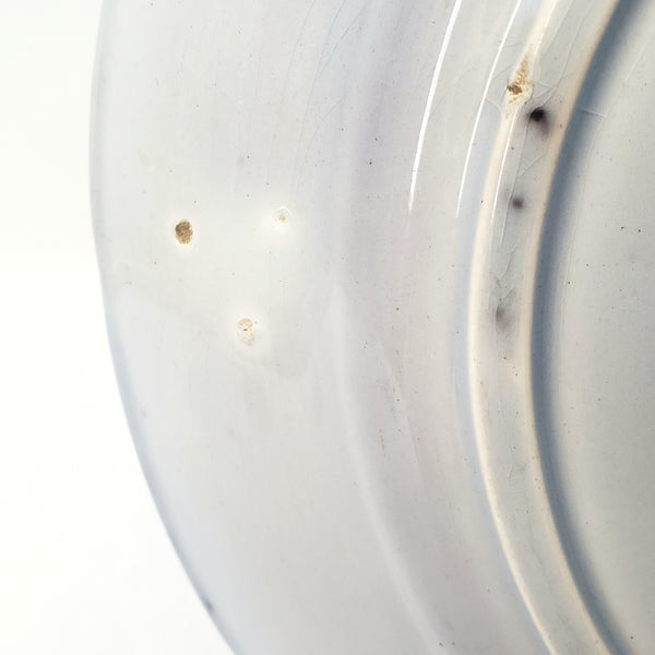 Antique Flow Black Transferware Plate 10" Washington Vase PW & Co England