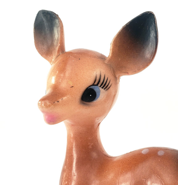 Vintage Bambi Deer Plastic Figurines Collection of 3