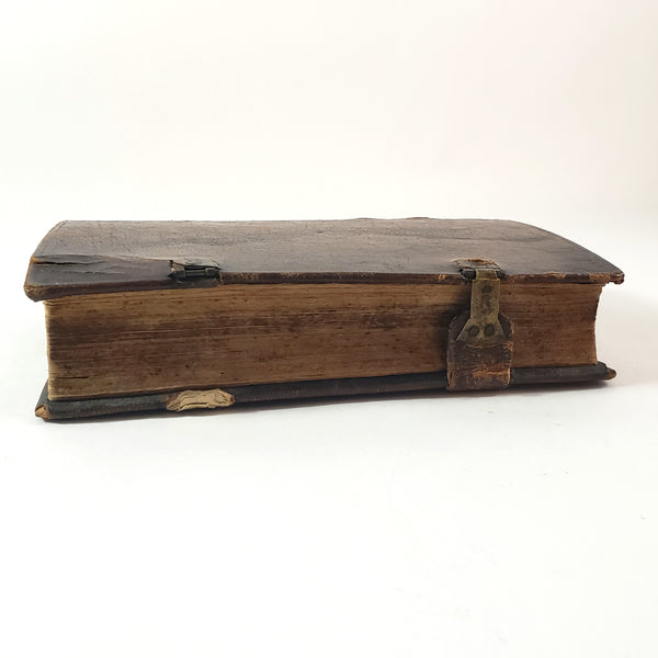 1814 Pennsylvania German Lutheran Hymnbook Hymnal Leather Bound