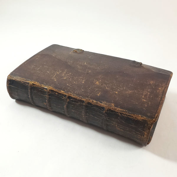 1814 Pennsylvania German Lutheran Hymnbook Hymnal Leather Bound