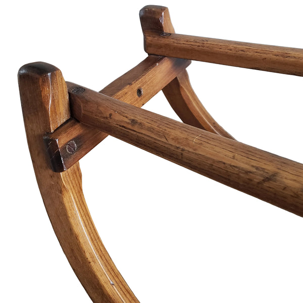 Antique French Wooden Runner Sled 35"