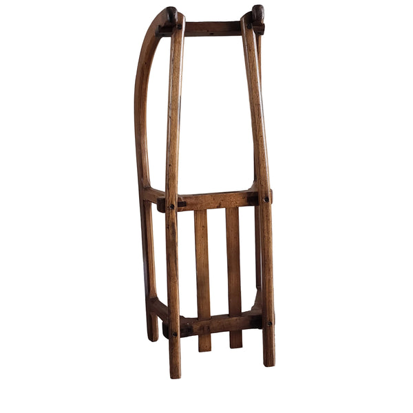 Antique French Wooden Runner Sled 35"