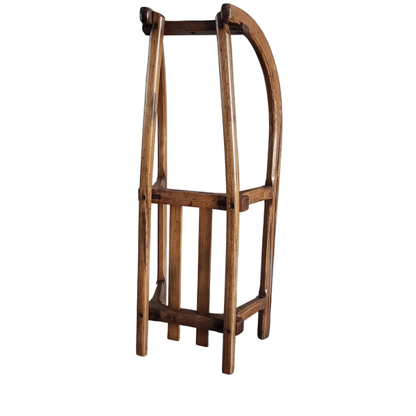 Antique French Wooden Runner Sled 35"