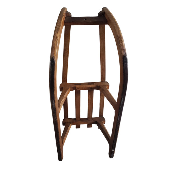Antique French Wooden Runner Sled 35"