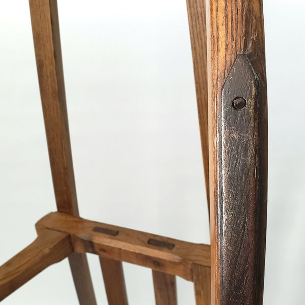 Antique French Wooden Runner Sled 35"