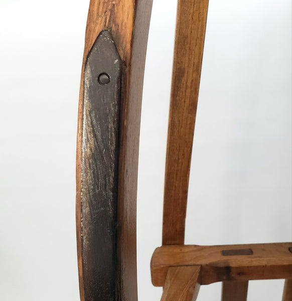 Antique French Wooden Runner Sled 35"