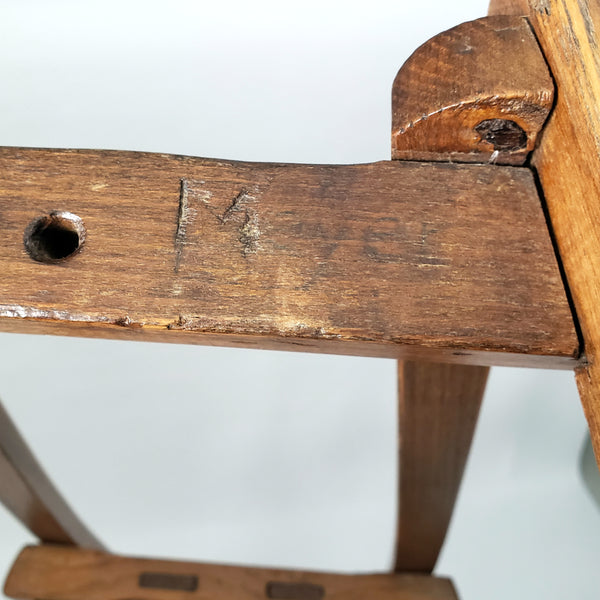 Antique French Wooden Runner Sled 35"