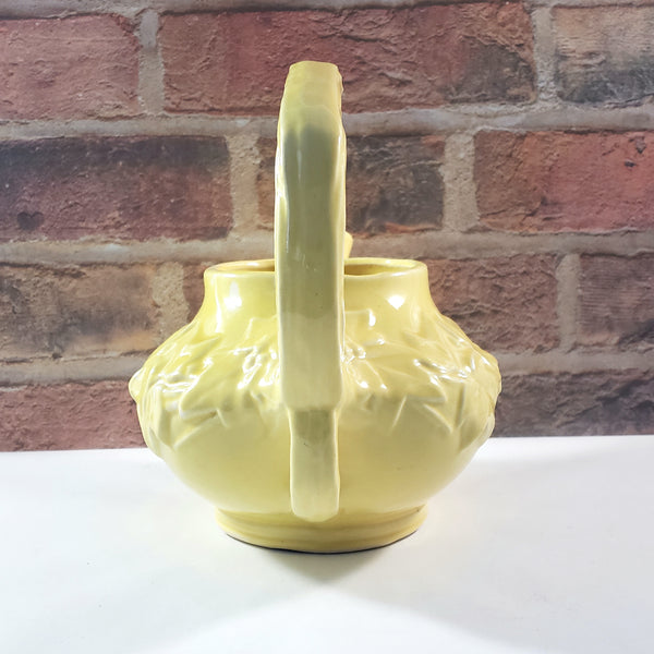 McCoy Yellow Pottery Teapot No Lid - Decorative Planter