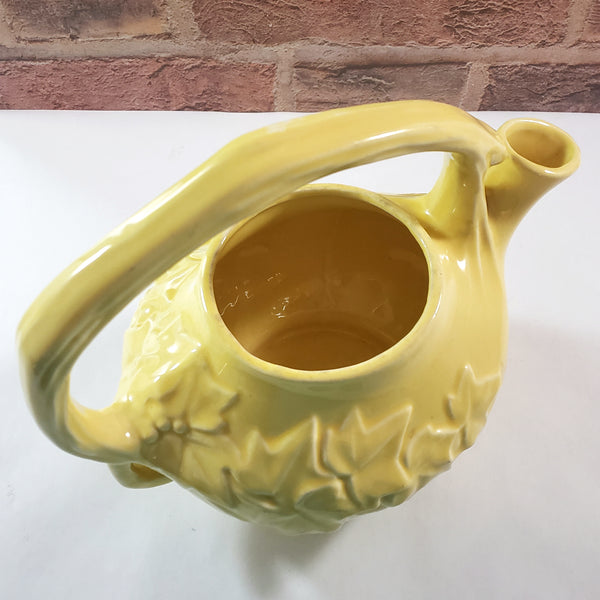 McCoy Yellow Pottery Teapot No Lid - Decorative Planter