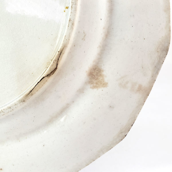 Antique Purple Transferware Polychrome Plates 9 ¼” ZAMARA Set of 2 England