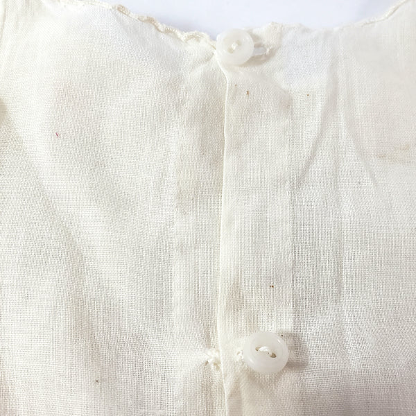 Childs Vintage Creamy White Smock Dress Repurpose - Crafting