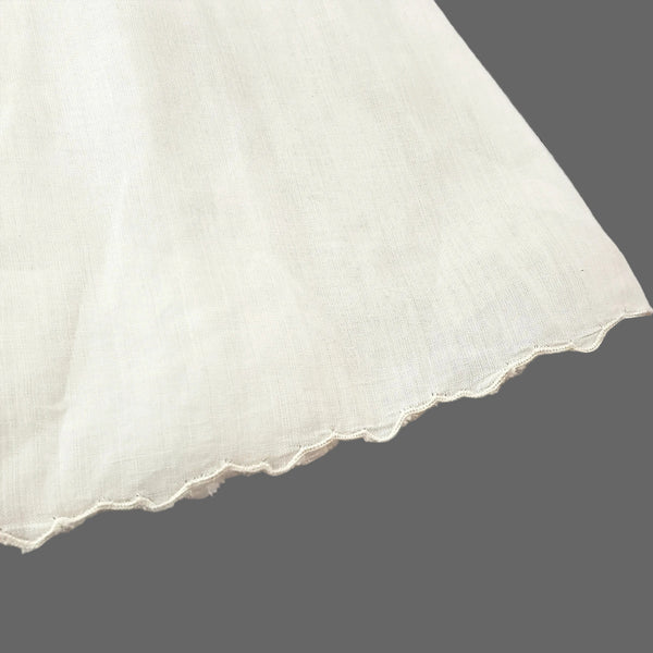 Childs Vintage Creamy White Smock Dress Repurpose - Crafting