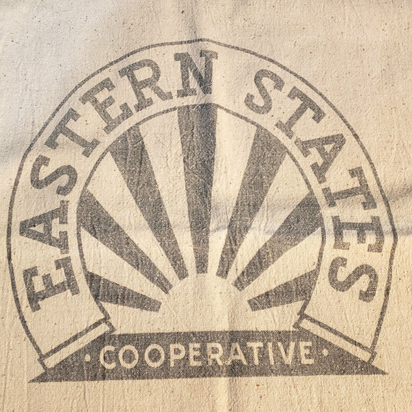 Vintage Eastern States Farmers Exchange Feed Bag Grain Sack Massachusetts