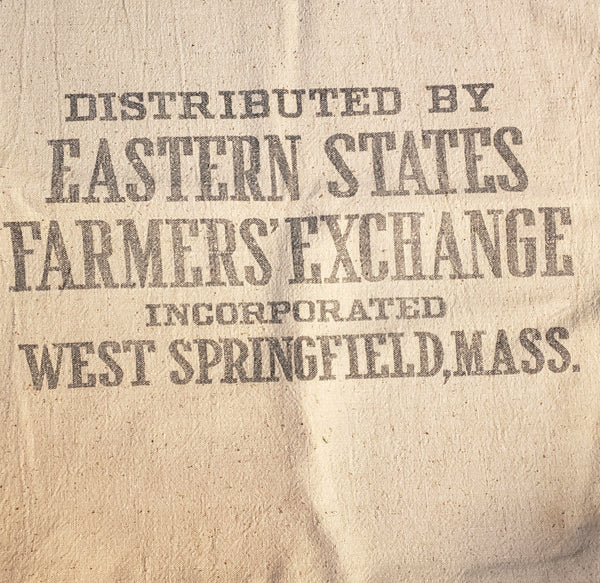 Vintage Eastern States Farmers Exchange Feed Bag Grain Sack Massachusetts