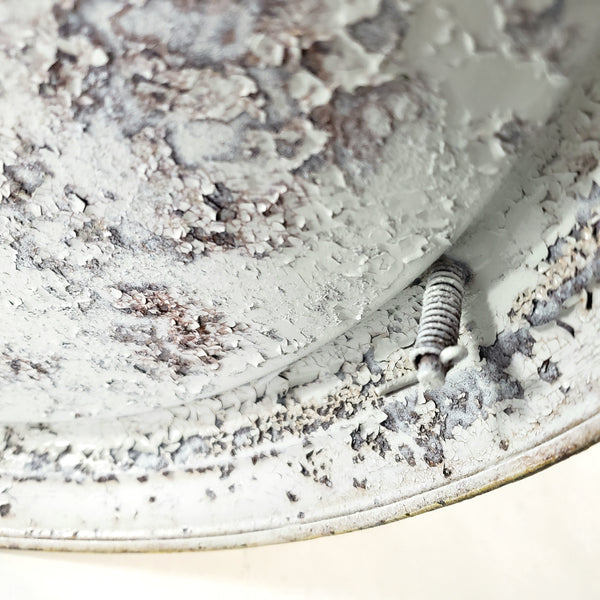 Antique Victorian Metal Wire Bird Cage Old Yellow Paint 17" Home Décor