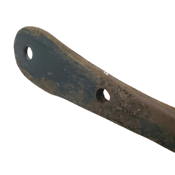 Vintage Forged Wrought Iron Wall Hangers Upturned Rat Tail Ends