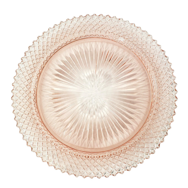 Pink Depression Glass Dinner Plates Set of 4 Miss America Pattern by Anchor Hocking