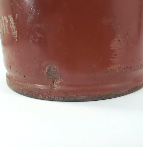 Antique Rustic Red Metal Dry Measure 2 Quart McKim Advertising