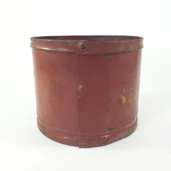 Antique Rustic Red Metal Dry Measure 2 Quart McKim Advertising