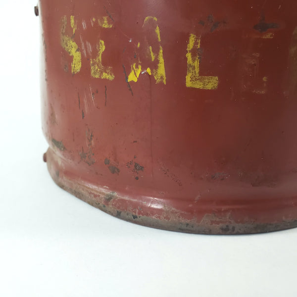 Antique Rustic Red Metal Dry Measure 2 Quart McKim Advertising