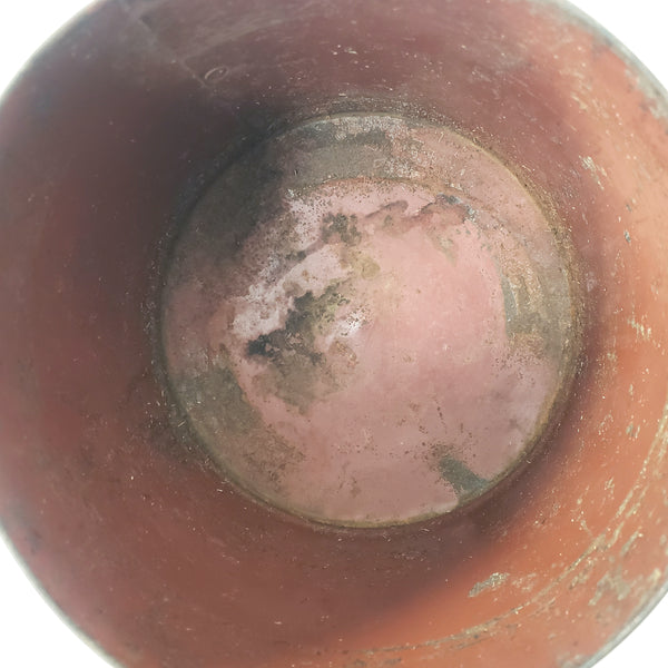 19th Century Red Metal Dry Measure 4 Quarts McKim Advertising