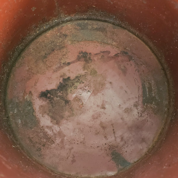 19th Century Red Metal Dry Measure 4 Quarts McKim Advertising