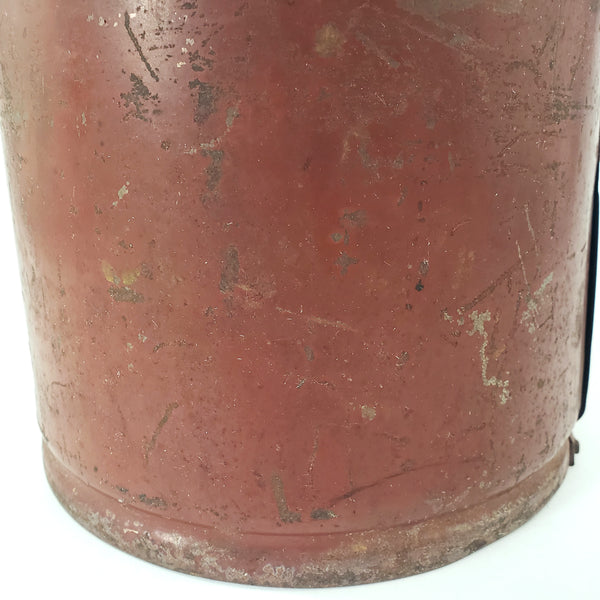 19th Century Red Metal Dry Measure 4 Quarts McKim Advertising