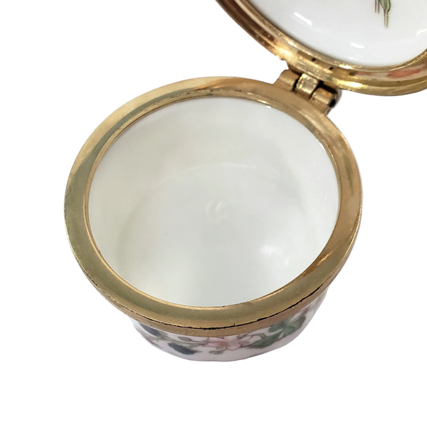 Aynsley Somerset Bone China Trinket Box Container Botanical Berries & Floral England