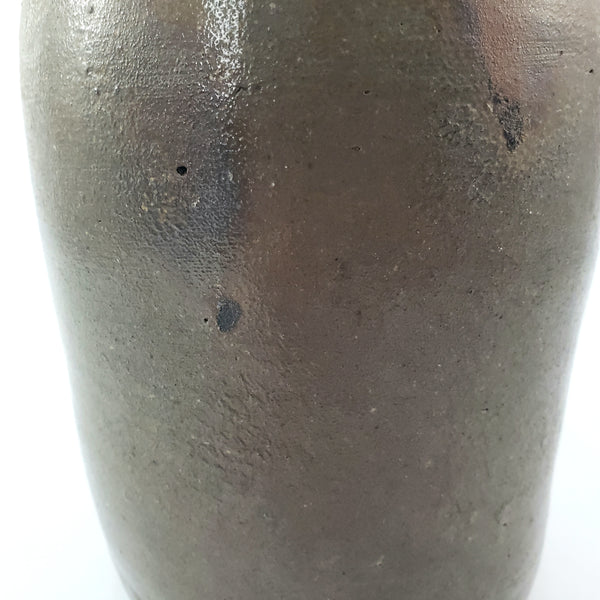Antique Stoneware Pottery Oyster Pickling Preserve Jar 1 Quart