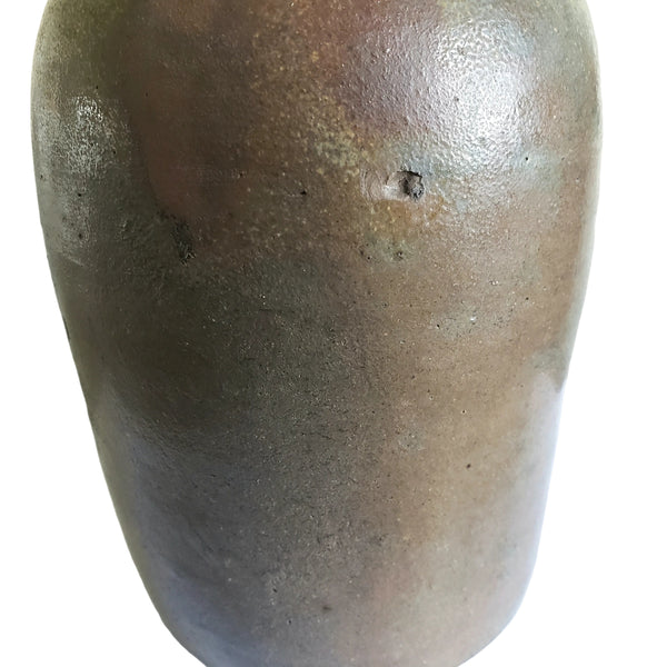 Antique Stoneware Pottery Oyster Pickling Preserve Jar 1 Quart