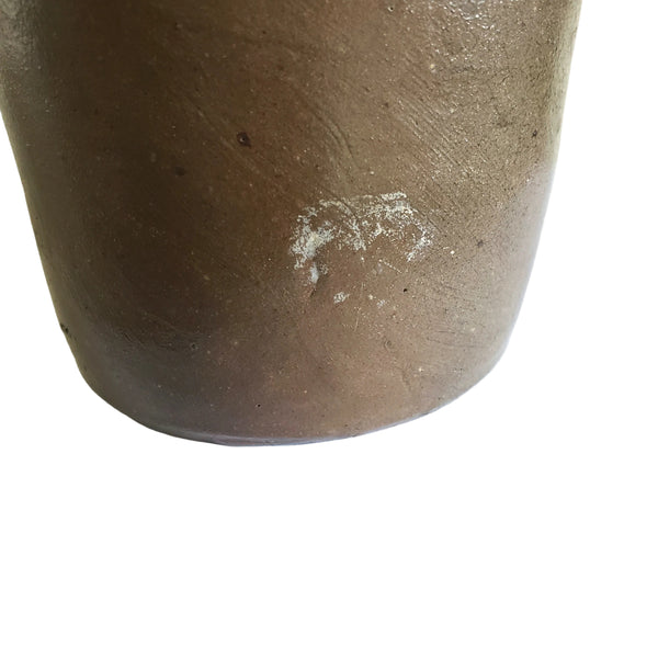 Antique Stoneware Pottery Oyster Pickling Preserve Jar 1 Quart