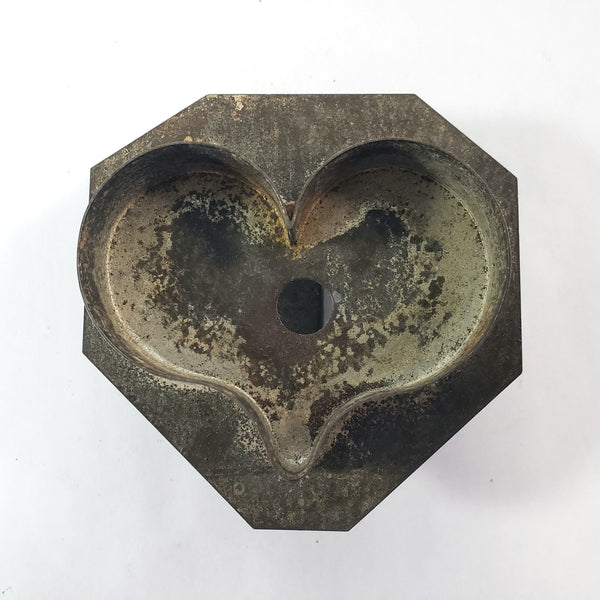 Pair of Antique Tin Soldered Heart Cookie Cutters