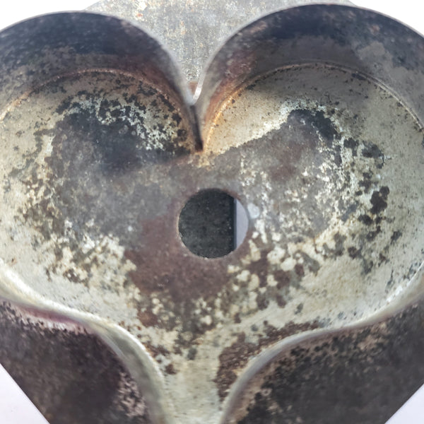 Pair of Antique Tin Soldered Heart Cookie Cutters