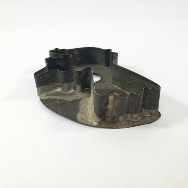 Antique Folk Art Distelfink Bird Tin Soldered Cookie Cutter Flat Back
