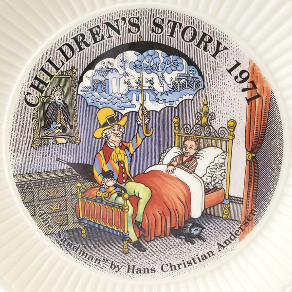Wedgwood Children's Story Collector Plate 6 inch "The Sandman" by Hans Christian Andersen