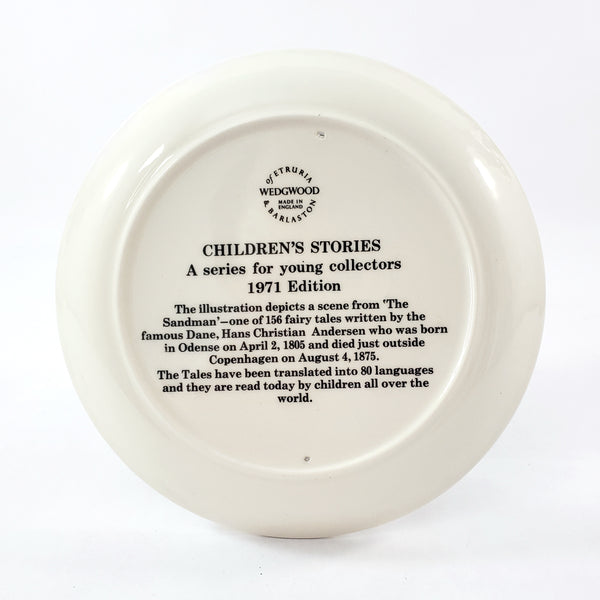 Wedgwood Children's Story Collector Plate 6 inch "The Sandman" by Hans Christian Andersen