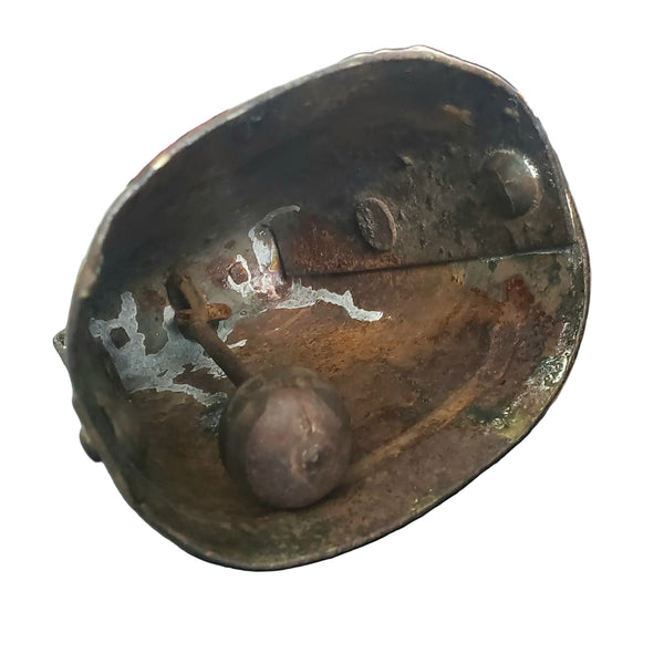 Rustic Farmhouse 6" Metal Cow Bell Iron Clapper Riveted Sides