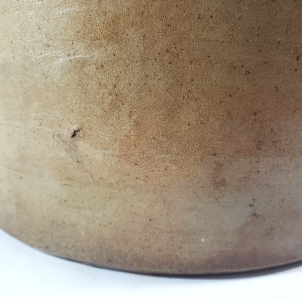 Antique Salt Glazed Stoneware Crock 1 Gallon Double Handles