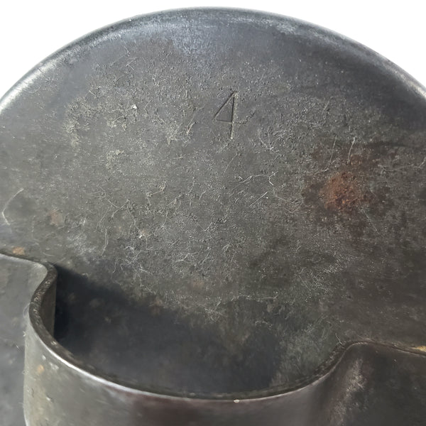 Vintage Fluted Metal Pudding Mold 4.25" with Lid
