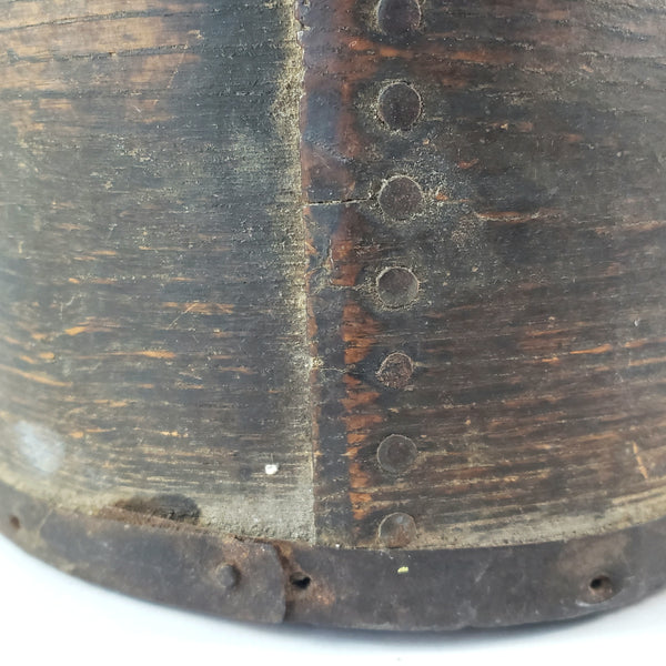 Antique 2 Quart Bentwood Dry Grain Measure E.B. Frye & Son Wilton, NH Farmhouse Primitive