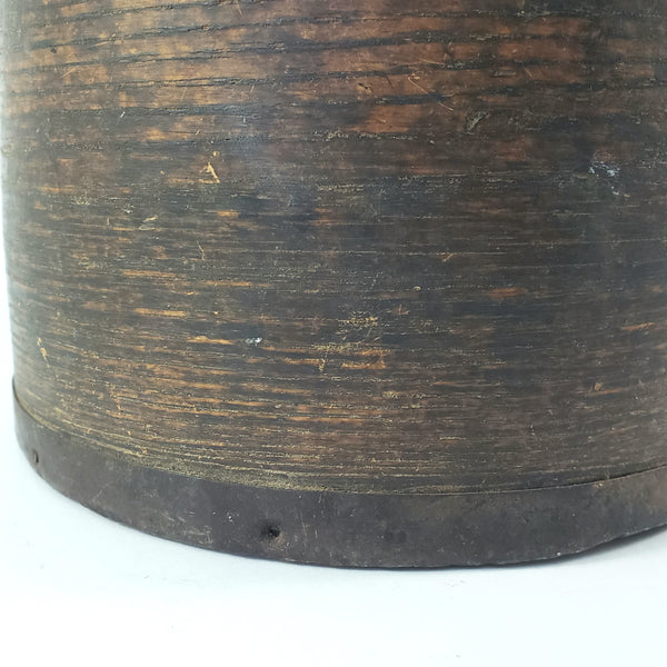 Antique 2 Quart Bentwood Dry Grain Measure E.B. Frye & Son Wilton, NH Farmhouse Primitive