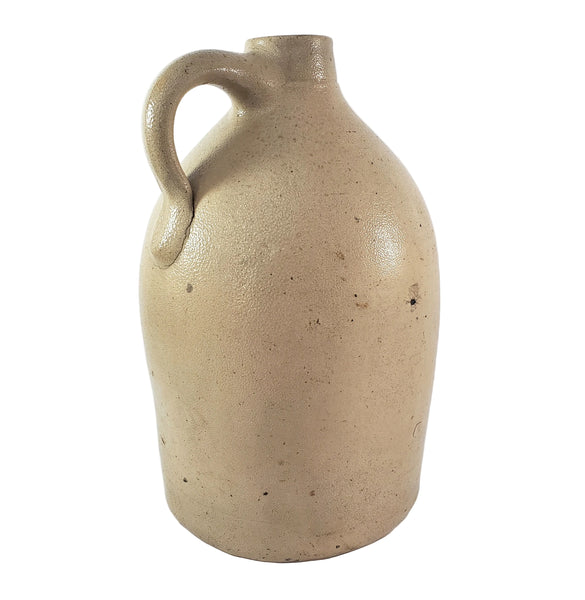 Antique Salt Glazed Stoneware Jug 1 Gallon Brady & Ryan Ellenville New York
